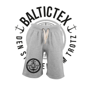 Jogginghose kurz – BALTIC REBELS – Logo „Anker“