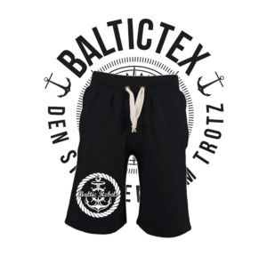 Jogginghose kurz – BALTIC REBELS – Logo „Anker“