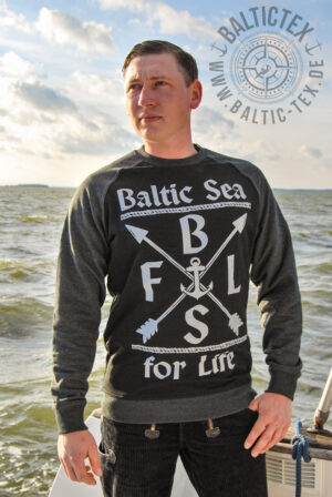 Sweatshirt Herren – Baltic Sea for Life (zweifarbig)